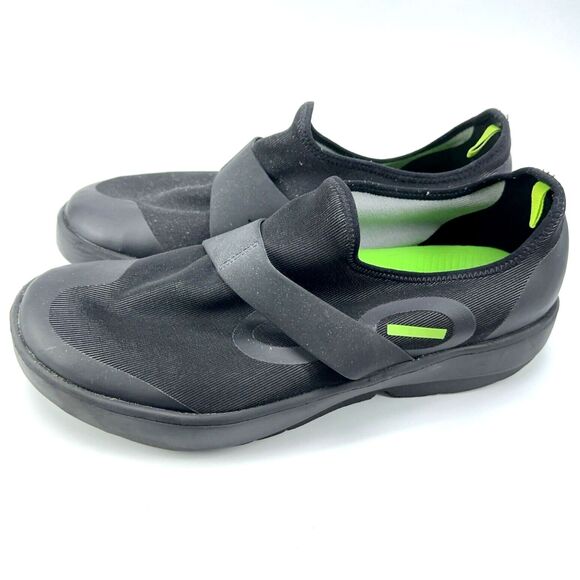 OOFOS Mens Size US 12 EU 45 OOMG Fibre Low Black Recovery Slip On Loafer Shoes main image 8